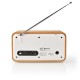 Nedis RDIN2000WT Internet, DAB+ & FM Radio with Bluetooth - Oak